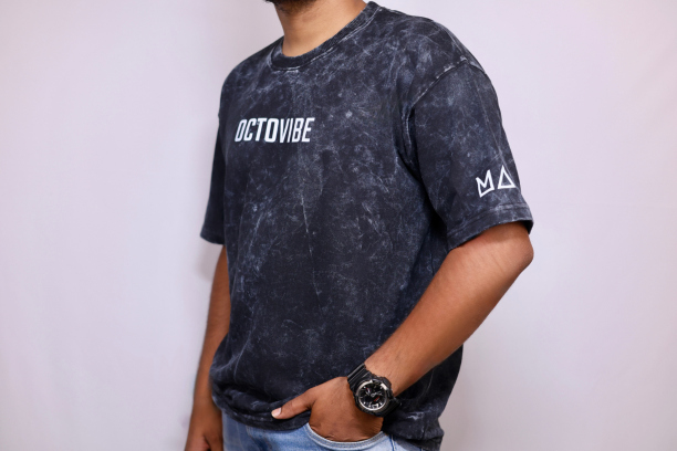 Oversized Acid Washed T-Shirt: Octovibe.