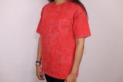 Oversized Acid Washed Plain T-Shirts