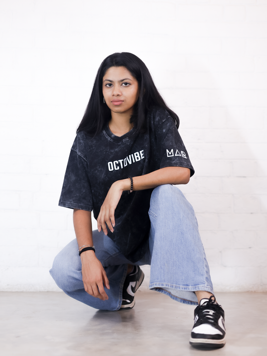 Oversized Acid Washed T-Shirt: Octovibe.