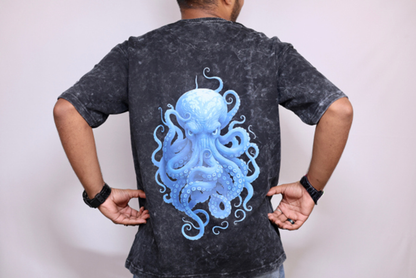 Oversized Acid Washed T-Shirt: Octovibe.