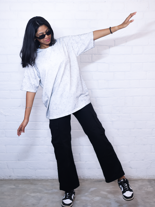 Oversized Acid Washed Plain T-Shirts